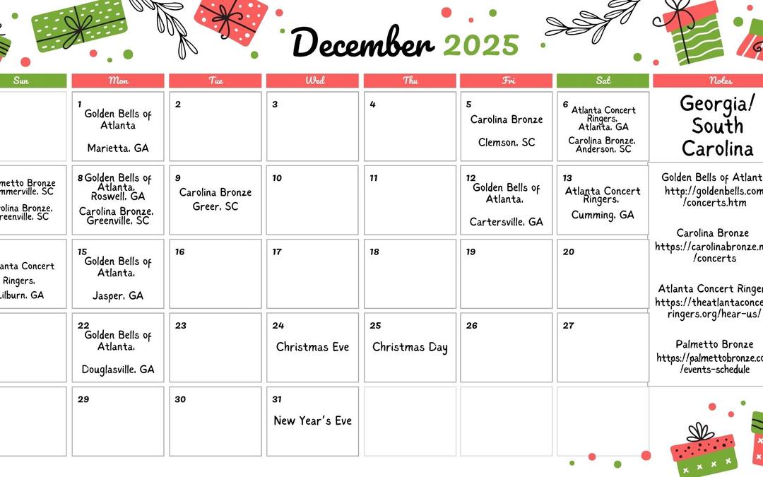 2025 Holiday Concerts in Area 4